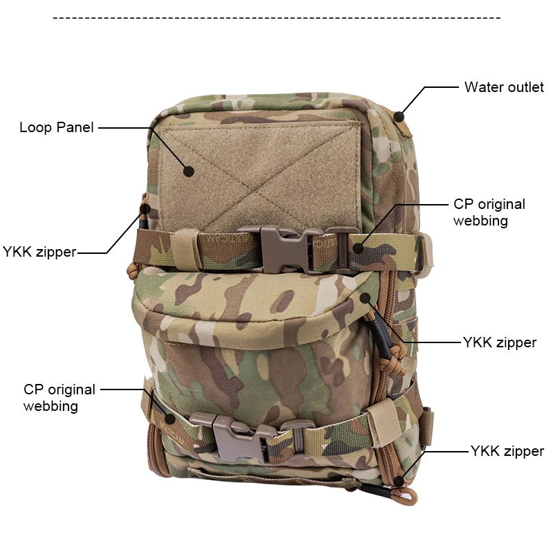 IDOGEAR гидратация пакет гидратации рюкзак штурмовой Molle Чехол Мини Тактический Военный Открытый спорт воды сумки 3530