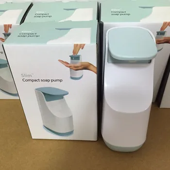 

2 pcs 350ml Liquid Soap Dispenser Compact Soap Pump Non-Slip Base Handy Fill-Level Non-Drip Nozzle Bathroom Kitchen Space-Saving