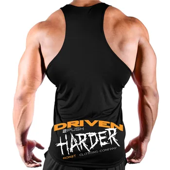

2020 Brand Bodybuilding Stringer Tank Tops Men Fitness Singlets Gyms Clothing Men Sleeveless Shirt vest mens