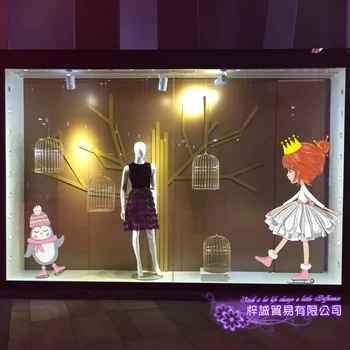 

Clothing Store Wall Sticker Sexy Lady Girls Decoration Clothing Store Decal Cloakroom Showcase Decor Clothing Shop Glass Decal