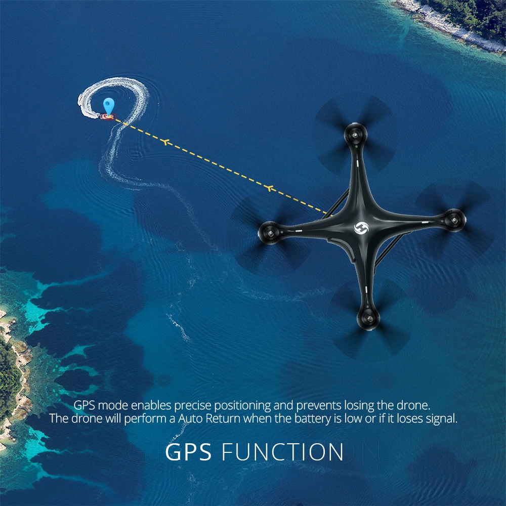 GPS дроны Holy Stone HS100 с HD камерой 1080P FPV Wifi Дрон RC Квадрокоптер 120 ° FOV широкоугольный
