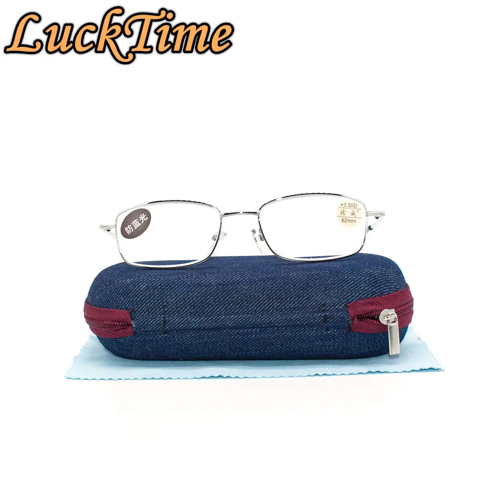 LuckTime Anti-blue light Reading Glasses Match Original Box Men Women Unisex Reading Frame+1.0+1.5+2.0+2.5+3.0+3.5+4.0#1031