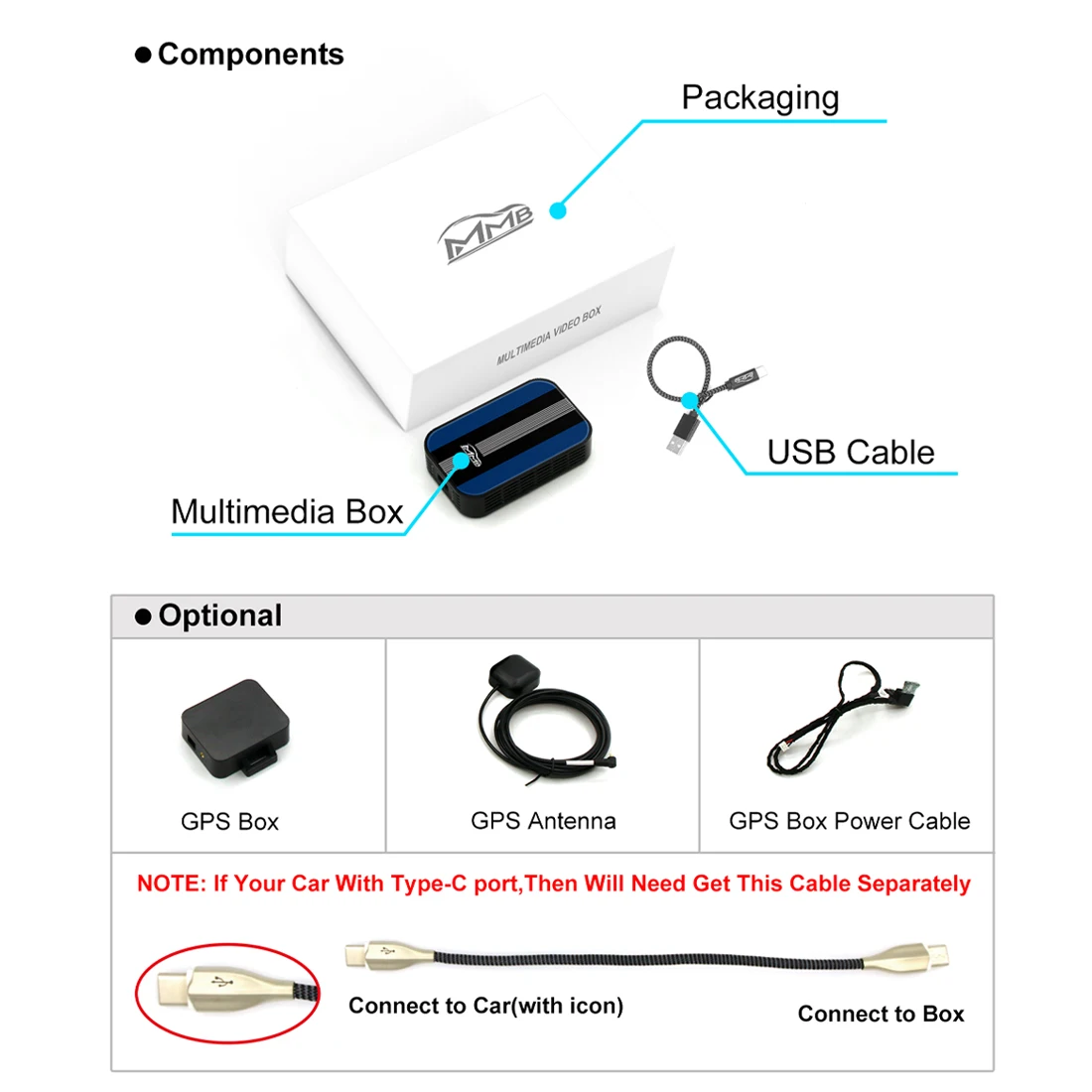 cheapest shop MMB Android Apple Carplay Dongle Streaming