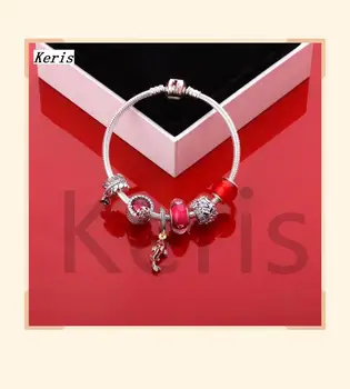 

High Quality Reproduction 1:1 100%925 Pure Silver New Charm Beads Fish Pendant Bracelet Free Of Charge