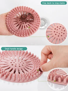 

1~10Pcs Sink Sewer Filter Floor Drain Strainer Water Hair Stopper Silicone Sink Strainer Waste Plug Sink filter Anti Clogging