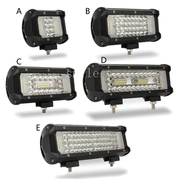 

4/7/9/10inch Car LED Work Light Bar Driving Lamp For Offroad Boat Tractor Truck SUV Fog Light 12V 24V Headlight