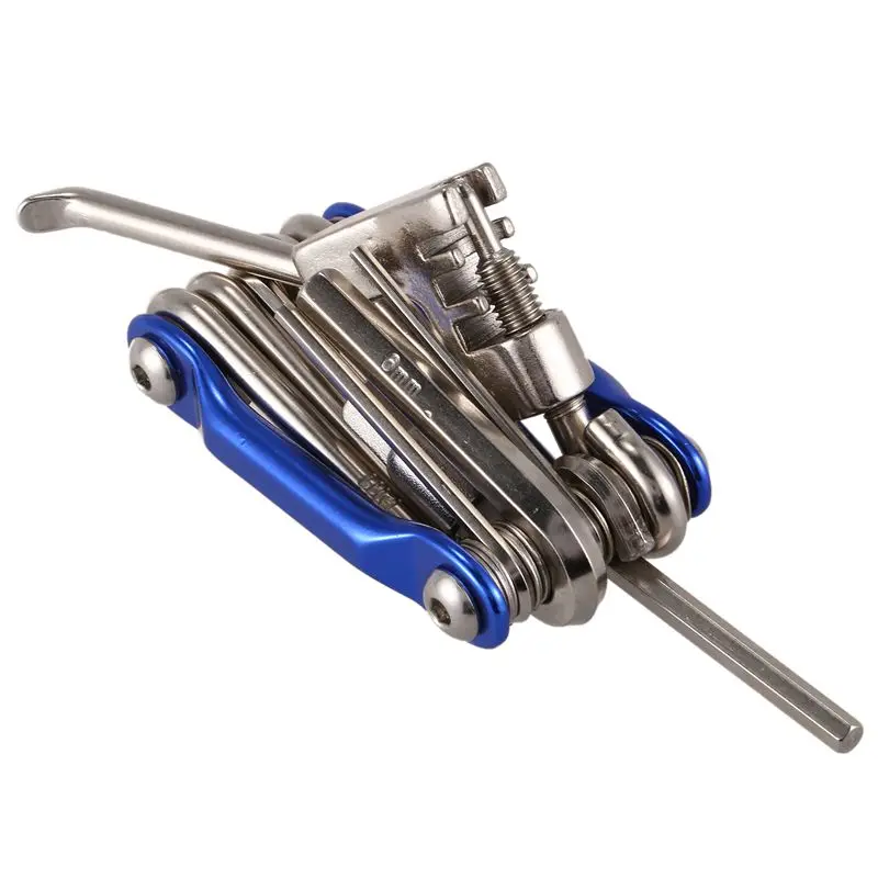 11 в 1 мини-набор инструментов для ремонта велосипеда отвертка+ торцевой ключ+ цепной резак портативный Мультитул