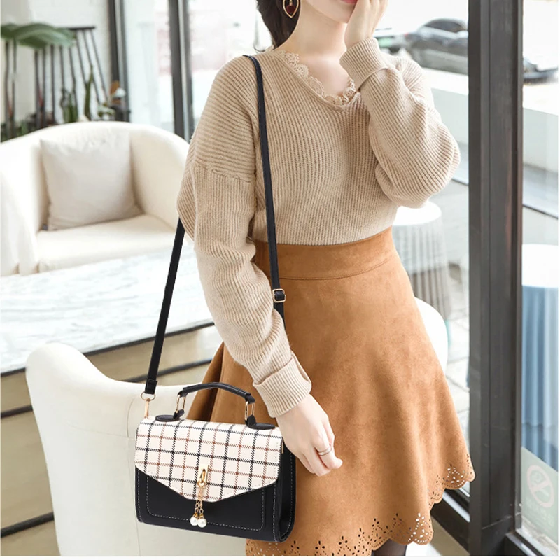 Sac femme 2020 высококачественные сумки через плечо модная клетчатая ручная сумка для