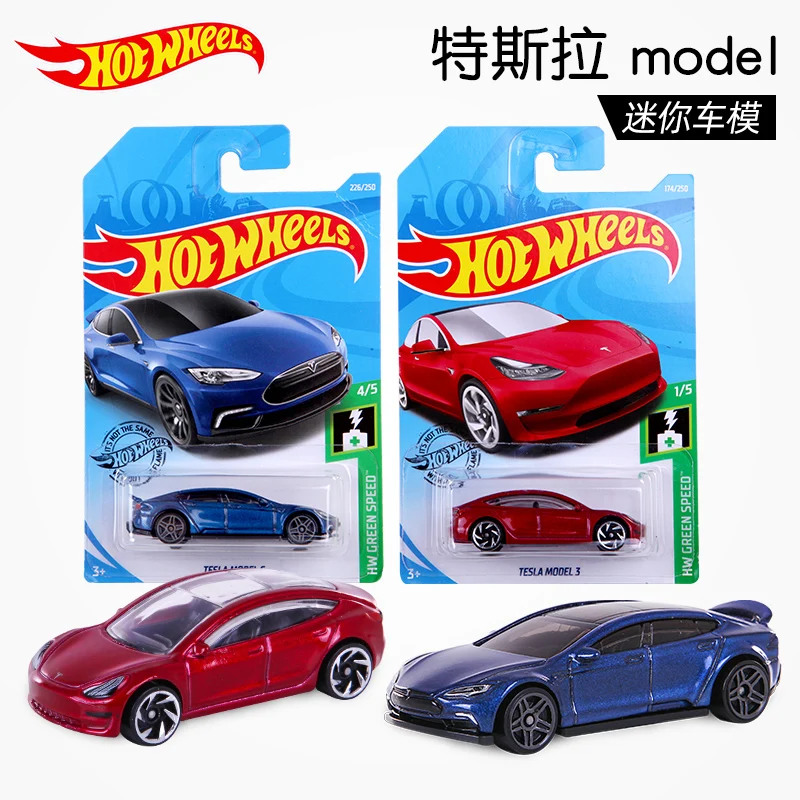 Hot wheels 1:64 Tesla MODEL 3 S модель автомобиля из сплава Литые и игрушечные автомобили