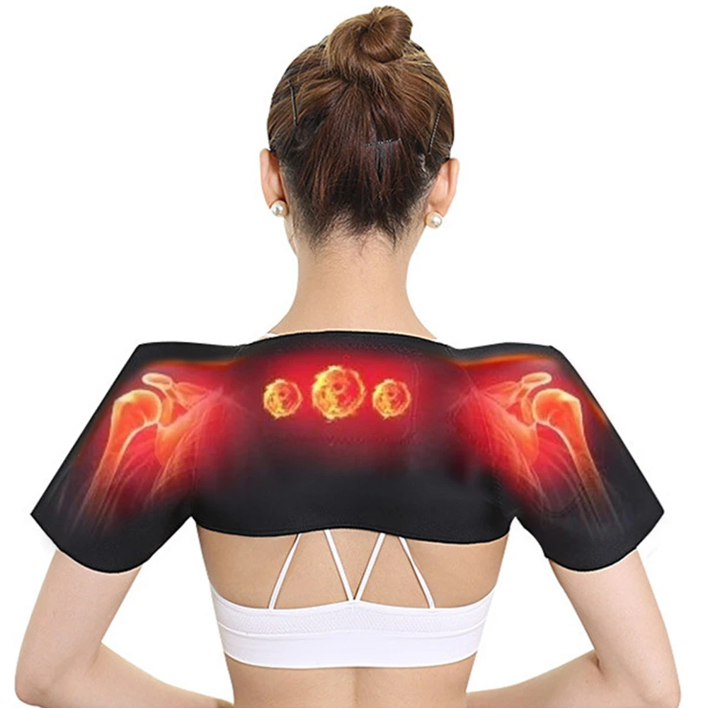 

Magnetic Shoulder Self Heating Belt Neck Shoulder Posture Correcter Health Care Pain Relief Back Support Belt for Men Women