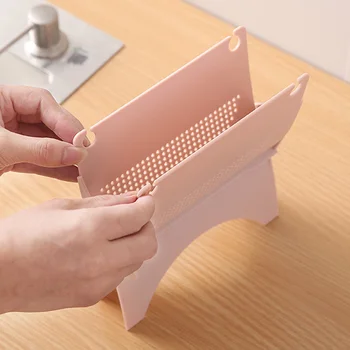 

Storage Rack Home Table Top Draining Detachable Foldable Space Saving Garbage Bag Holder Freestanding Kitchen Bathroom Stable