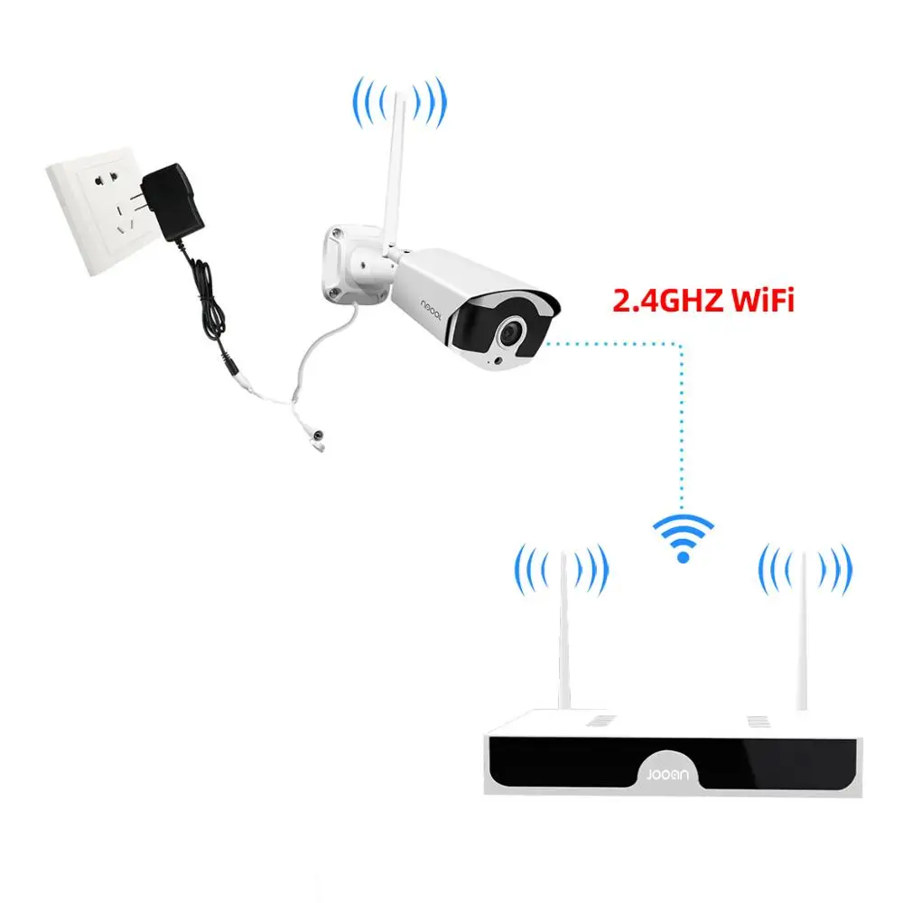 JOOAN CCTV камера 1536P беспроводная IP 8CH NVR 4 камеры s для Wifi системы безопасности аудио