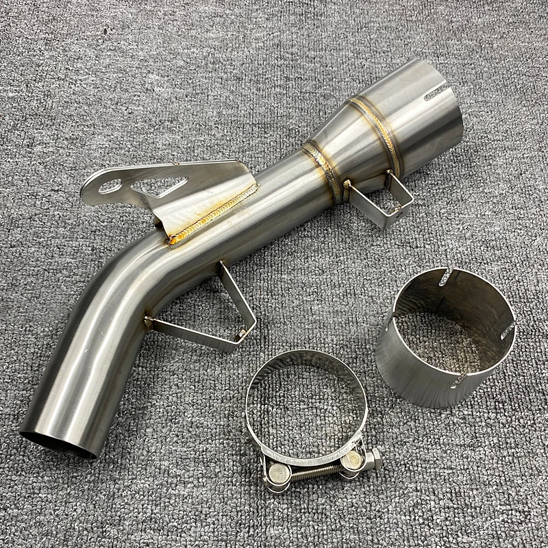 2020 Slip On For Kawasaki Z900 2017 18 19 Modified Exhaust Muffler Escape Middle Link Pipe Delete Eliminator Enhanced Z900 Z 9009