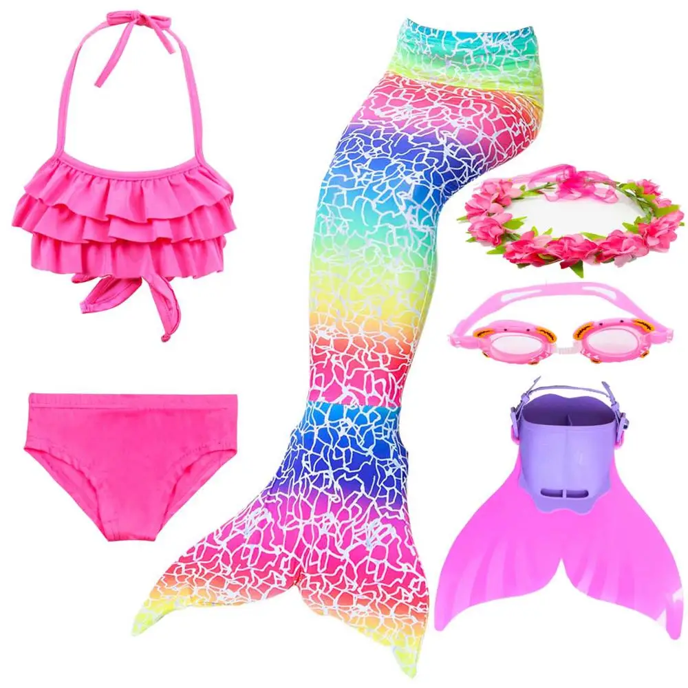 2019-Girl-s-Mermaid-Tail-for-Kids-Swimming-Bating-Suit-Costume-Swimsuit-Swimmable-Cosplay-Bikini-Set(13)