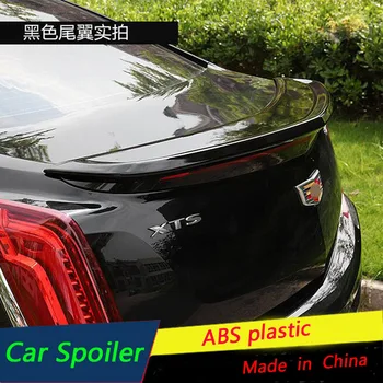 

For Cadillac XTS 2018 Spoiler ABS Plastic Car Rear Wing Trunk Spoiler Sport Black/white color Car Trunk tail trim
