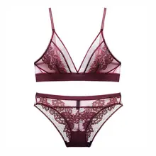 CYHWR, новинка, кружевное нижнее белье, Ультра тонкое, сексуальное, без косточек, женское нижнее белье, удобная чашка, для сна, дышащее, комплект с бюстгальтером