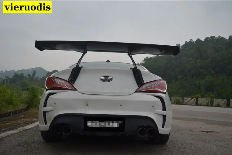 Для Hyundai tiburon Genesis Coupe 2010 2015 углеродное волокно задний спойлер на крыло крышу