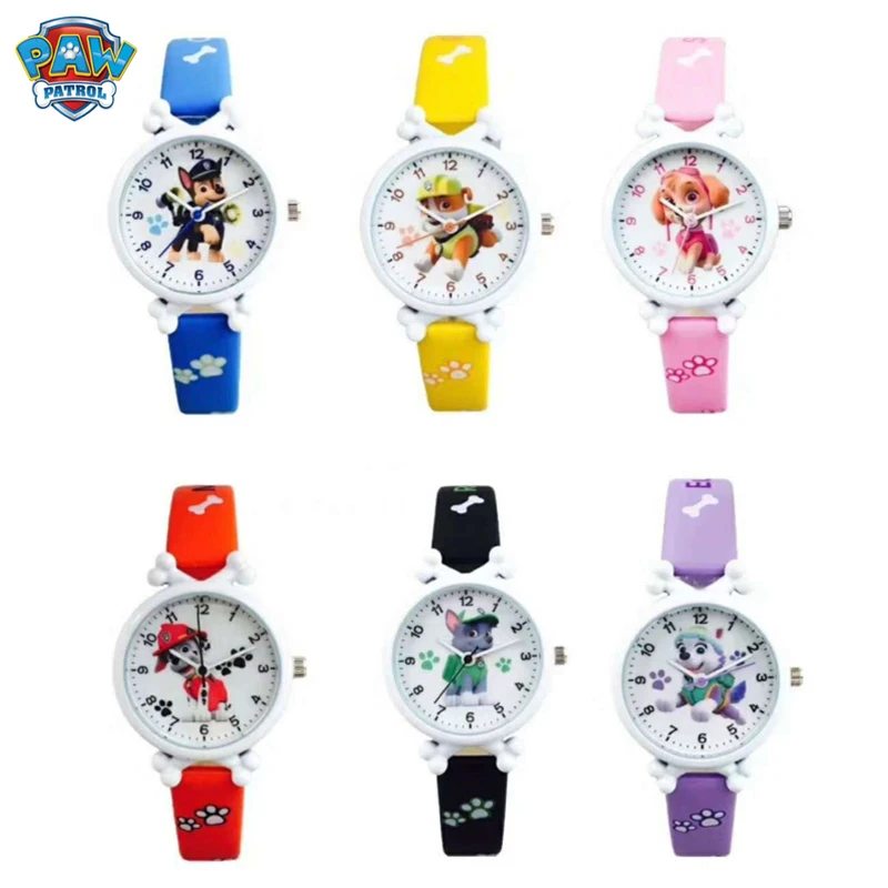 

Paw Patrol Watch Cartoon Figure Printed Quartz Watch Boy Girl Learning Pattulla Canina Electronic Watch Children's Toys Gifts