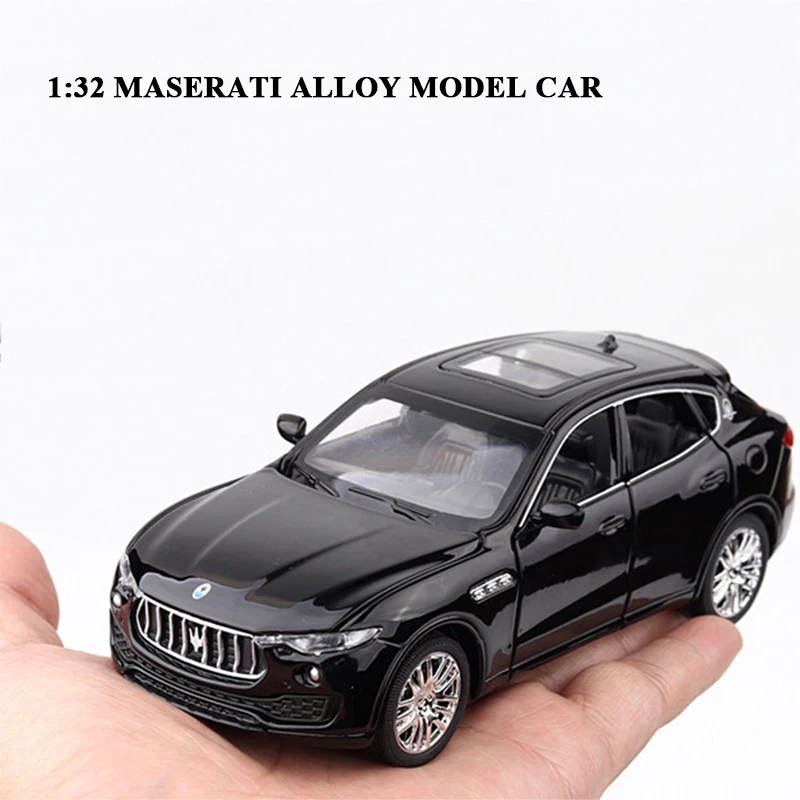 1:32 Maserati SUV автомобиль из металлического сплава Diecasts& игрушечный Транспорт модель автомобиля Миниатюрная модель автомобиля игрушки для детей Подарки для детей