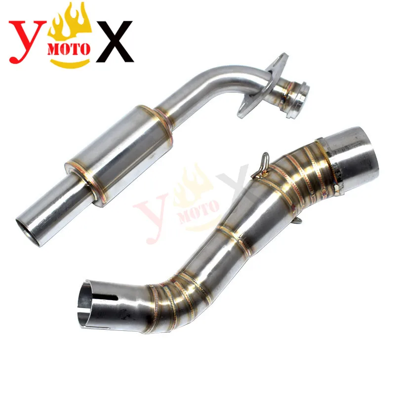 NVX 155 скутер велосипед slip on Header Передняя ссылка выхлопная труба среднего глушителя для Yamaha NVX155 NVX125 AEROX 155- 17