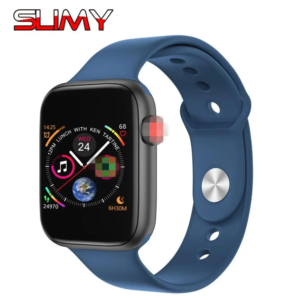Dark Blue IWO 10 Bluetooth Смарт-часы с функцией вызова, пульсометр, полный сенсорный экран, фитнес-трекер для женщин и мужчин, умные часы, лучше, чем W34, удалить ремешок - Цвет: Dark Blue