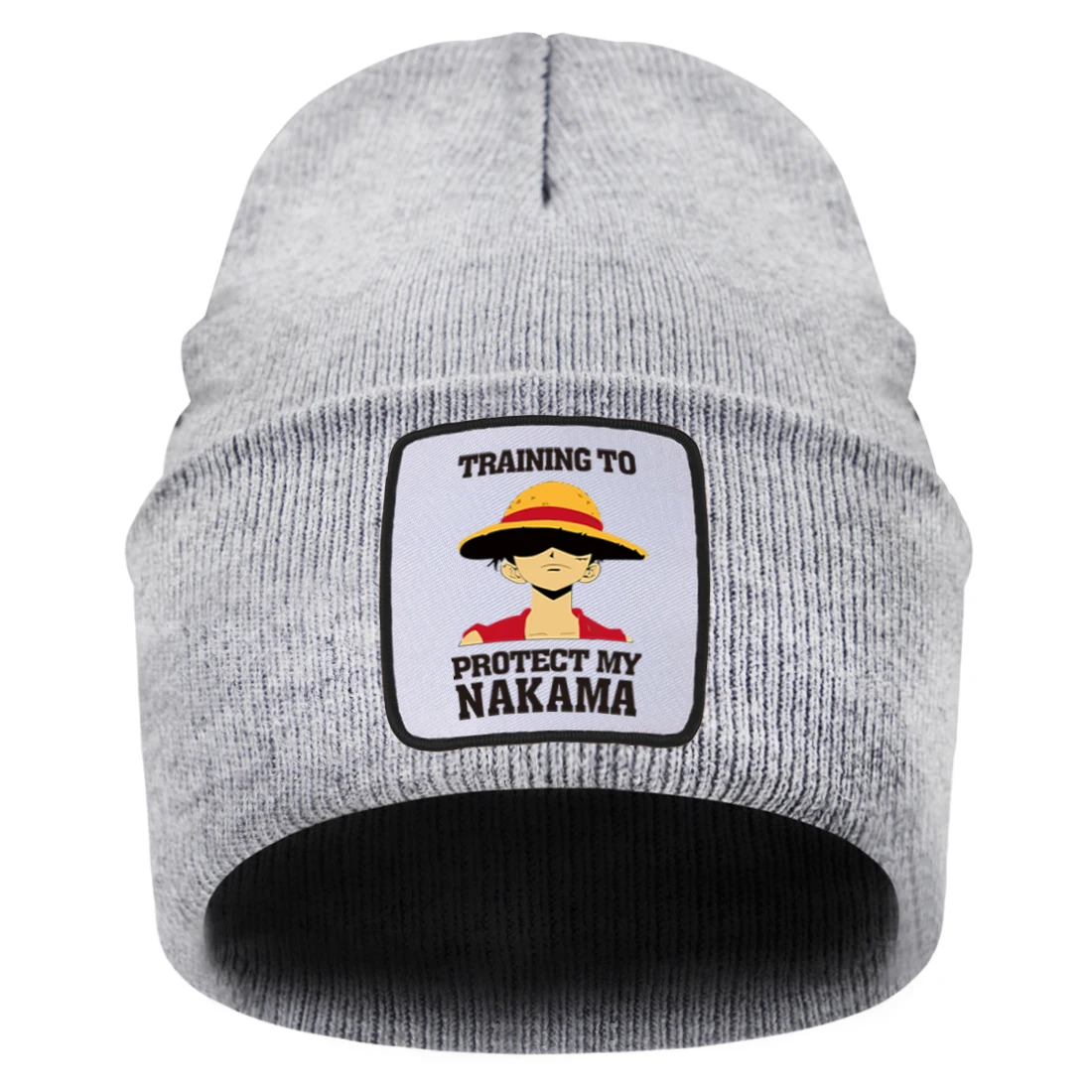 

One Piece Cool Luffy Street Knitted Hat For Mens Breathable Solid Cute Brimless Hats Woman Fashion 10 Colors Elastic Gorras Caps