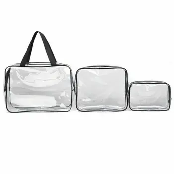 

Women Cosmetic Bags Clear Transparent Plastic PVC Travel Cosmetic Make Up Bag Organizer Toiletry Bag Zipper Pouch /BY