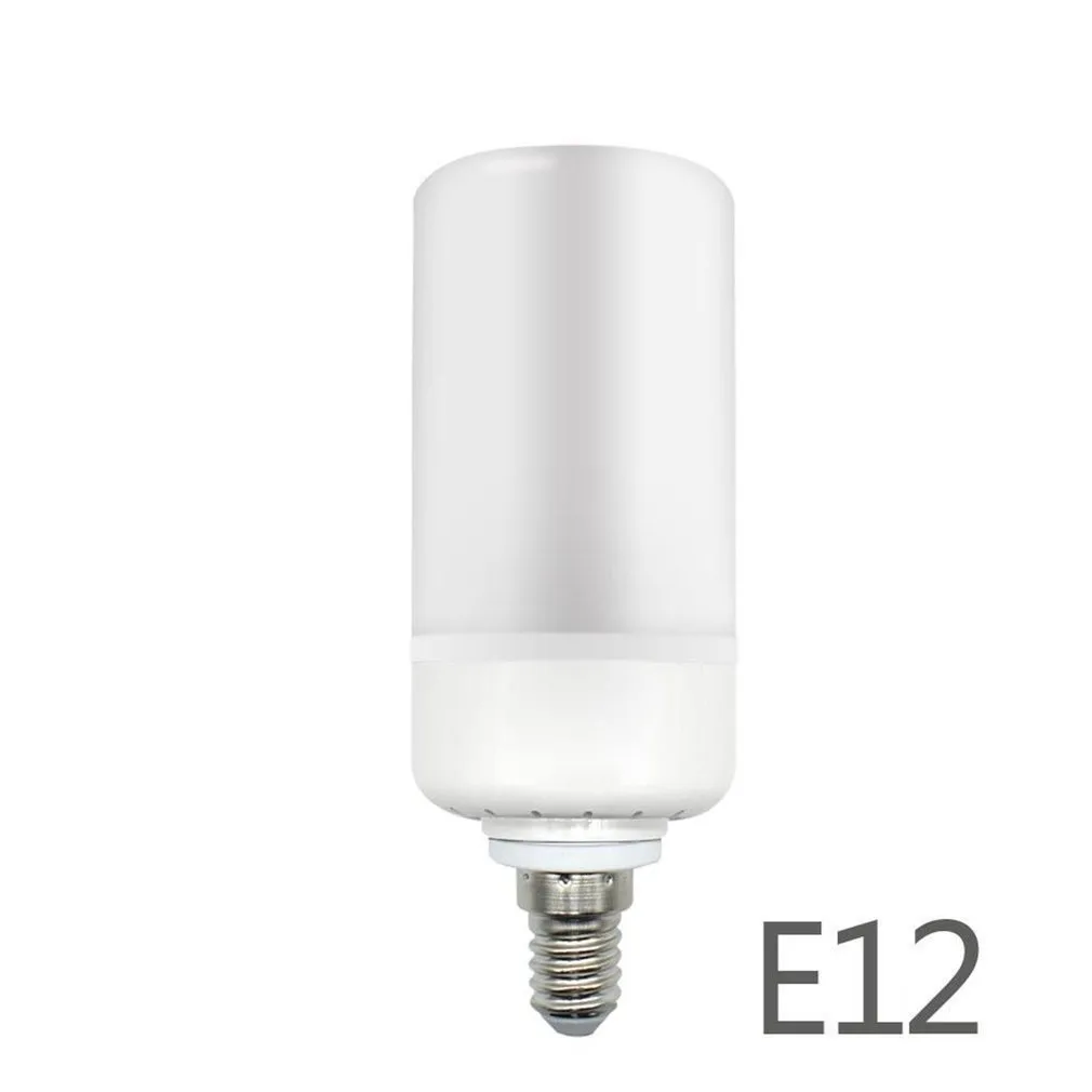 ICOCO E26/E27/E14/E12/B22 мерцающее пламя светодиодный светильник 3 режима имитирующая беспламенная лампа 2835SMD для домашнего декора на Рождество - Испускаемый цвет: E12