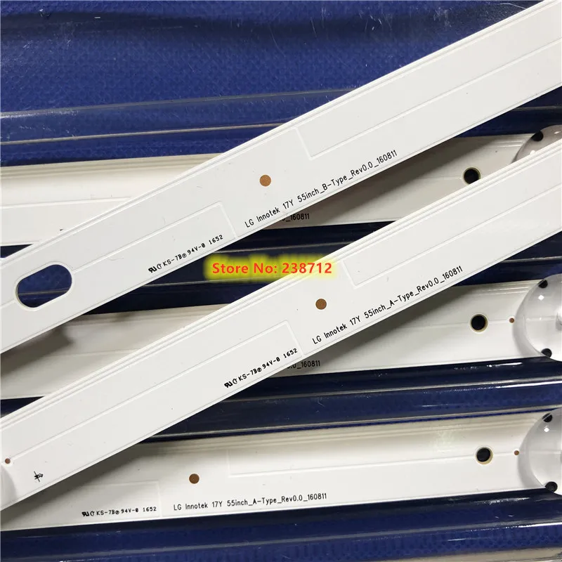 (Новый комплект) 10 шт./партия LED Stip для LG 55UJ630V 55UJ634V 55UJ635V 55UJ6300 55UJ63_UHD_A 55UJ63_UHD_B 55LJ55_FHD_A