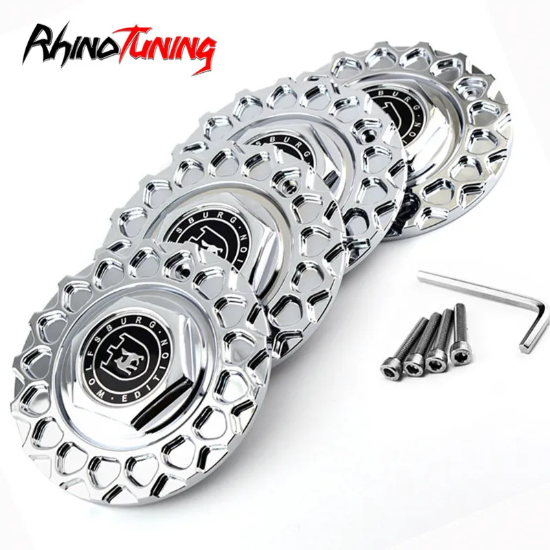 

4pcs For BBS Car Center Cap Hubs Wolfsburg Edition Emblem Wheel Caps For BBS Rim Hub Auto Accessories 168mm 109mm