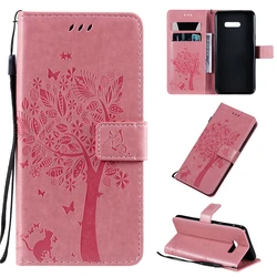 На Алиэкспресс купить чехол для смартфона cute embossed cat and tree leather case for lg w30 stylo 4 g7 thinq xpower 2 g8x case business magnetic flip wallet phone cover