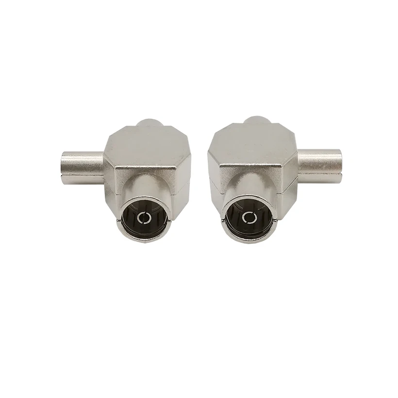 Répartiteur Coaxial Aérien TV 1 Mâle à 2 Femelles Connecteurs Type T/F Prise D'antenne Pour Adaptateurs TV/T 1 Pièce