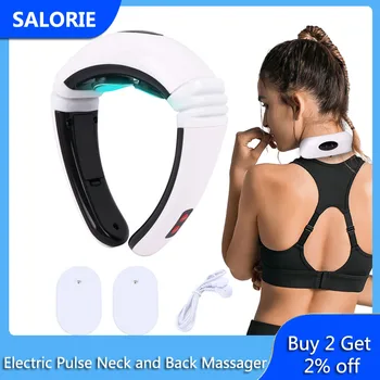 

Electric Pulse Neck Massager Portable Cervical Massager Back Body Neck Pain Massage Far Infrared Heating Pain Relief Relaxation