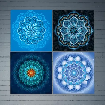 

4 Pack Fantasy Flower 5D DIY Diamond Painting Kits Full Drill Rhinestone Embroidery Cross Stitch Home Decor Craft Q6PE