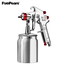 W71/W77 Профессиональный Краски пистолет-распылитель 1,3/1,5/1,8/2,0/2,5/3,0 мм Краски ing пистолет из искусственной кожи и искусственной кожи автомобилей на основе Воздушный пистолет-распылитель