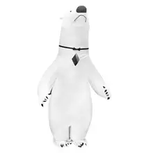 Вечерние надувные костюмы для взрослых на Хэллоуин, милый костюм полярного медведя, одежда для выступлений для женщин и мужчин, карнавальные костюмы Пурим для косплея