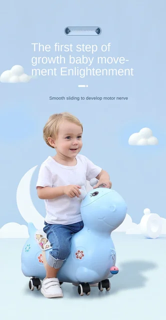 The Fawn Children Scooter Twisting, Bring Music Lights Walk Car Walkers Help Step Doki Toy 2021 New 4