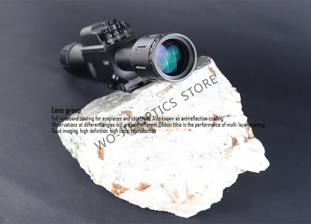 ZOS 6X42 Military Tactical Rifle Scope 30mm Tube Measure Distance Hunting Scope Optics Riflescope
