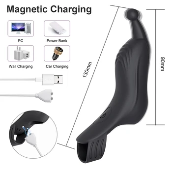 Silicone Vibrator for Women Finger Sleeve G Spot Orgasm Clitoris Stimulator  Female Vibrators Goods for Adults 18 Sex Toys 5