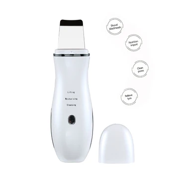 

Ultrasonic Skin Scrubber Spatula Ion Deep Cleaning EMS Peeling Shovel Blackhead Remover Massage Facial Pore Cleaner Lift Machine