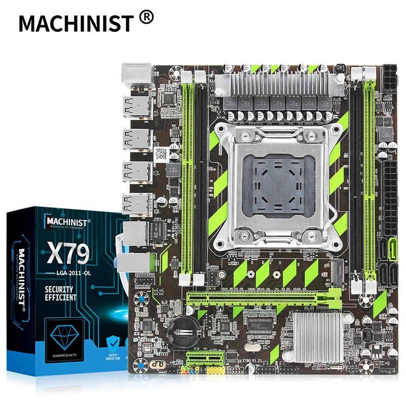 X79 motherboard LGA 2011 M-ATX with M.2 NVME slot support DDR3 Four channels RAM amd Xeon E5 v1 v2 CPU sata3.0 motherboards X79G |
