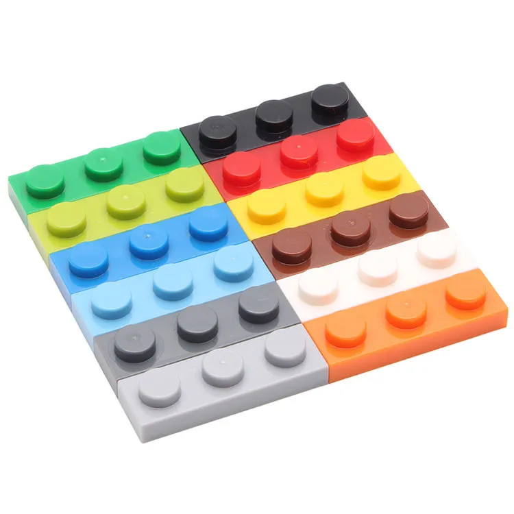 

DIY blocks mini building blocks brick toys 1X3 100pcs/lot Duplo educational blocks toys for Children Compatible legoeING