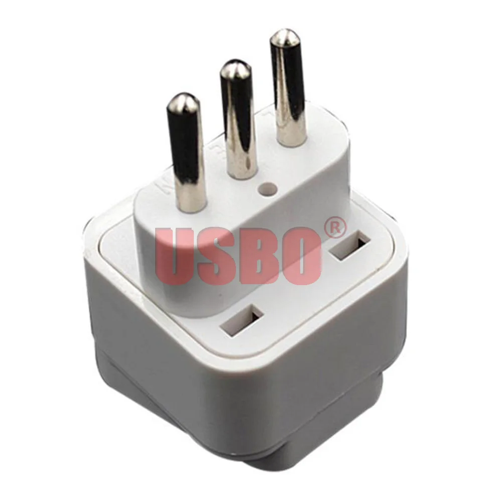 Black white universal AU UK US EU German France Israel Italy Swiss Brazil South Africa travel adapter plug socket converter