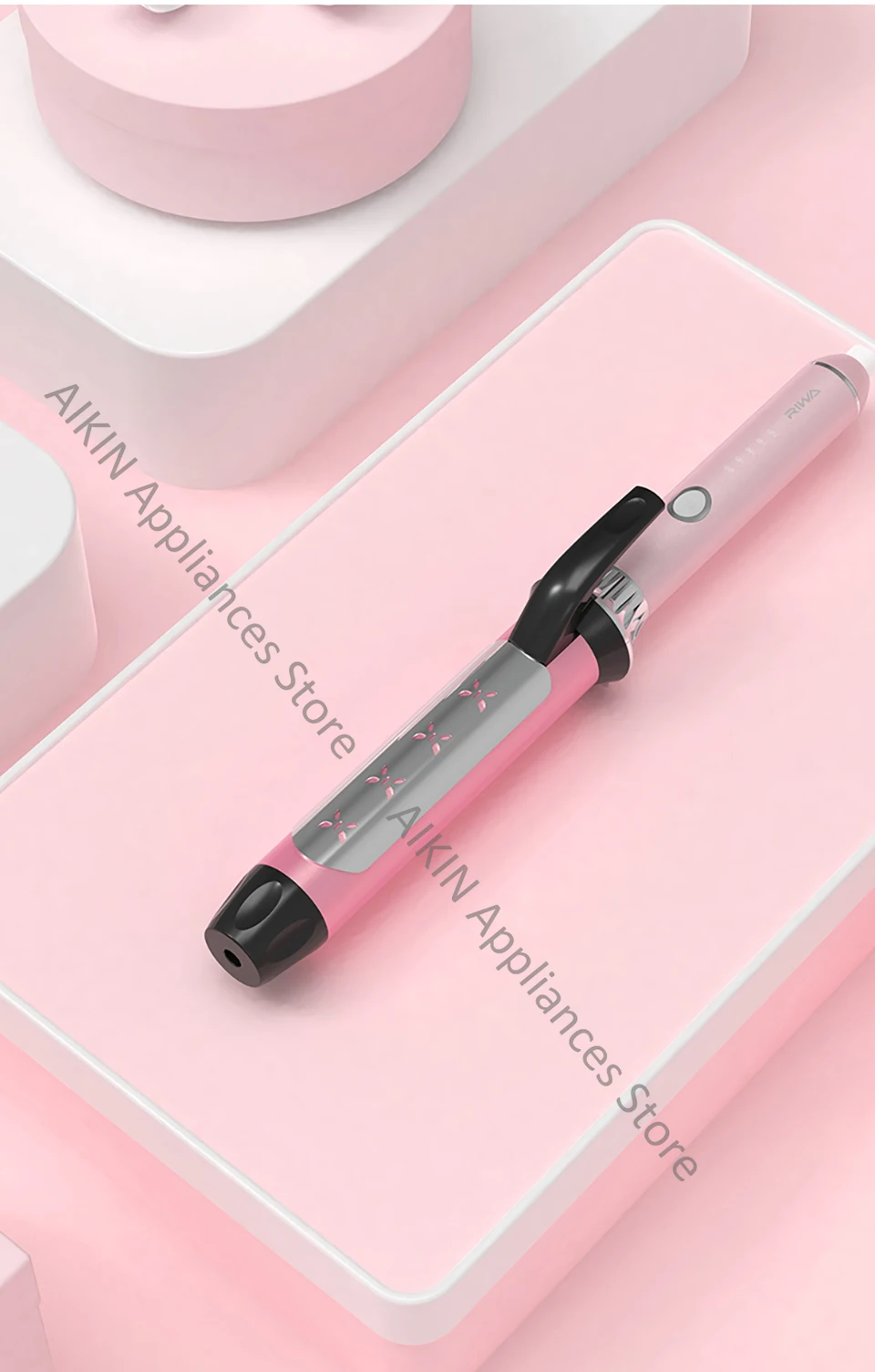 Curling de Ondas Níveis de Controle de Temperatura e Modelador de Cachos para Senhoras Coreano com 5 Aikin Riwa Grande Estilo 11 Cheap Curling Irons
