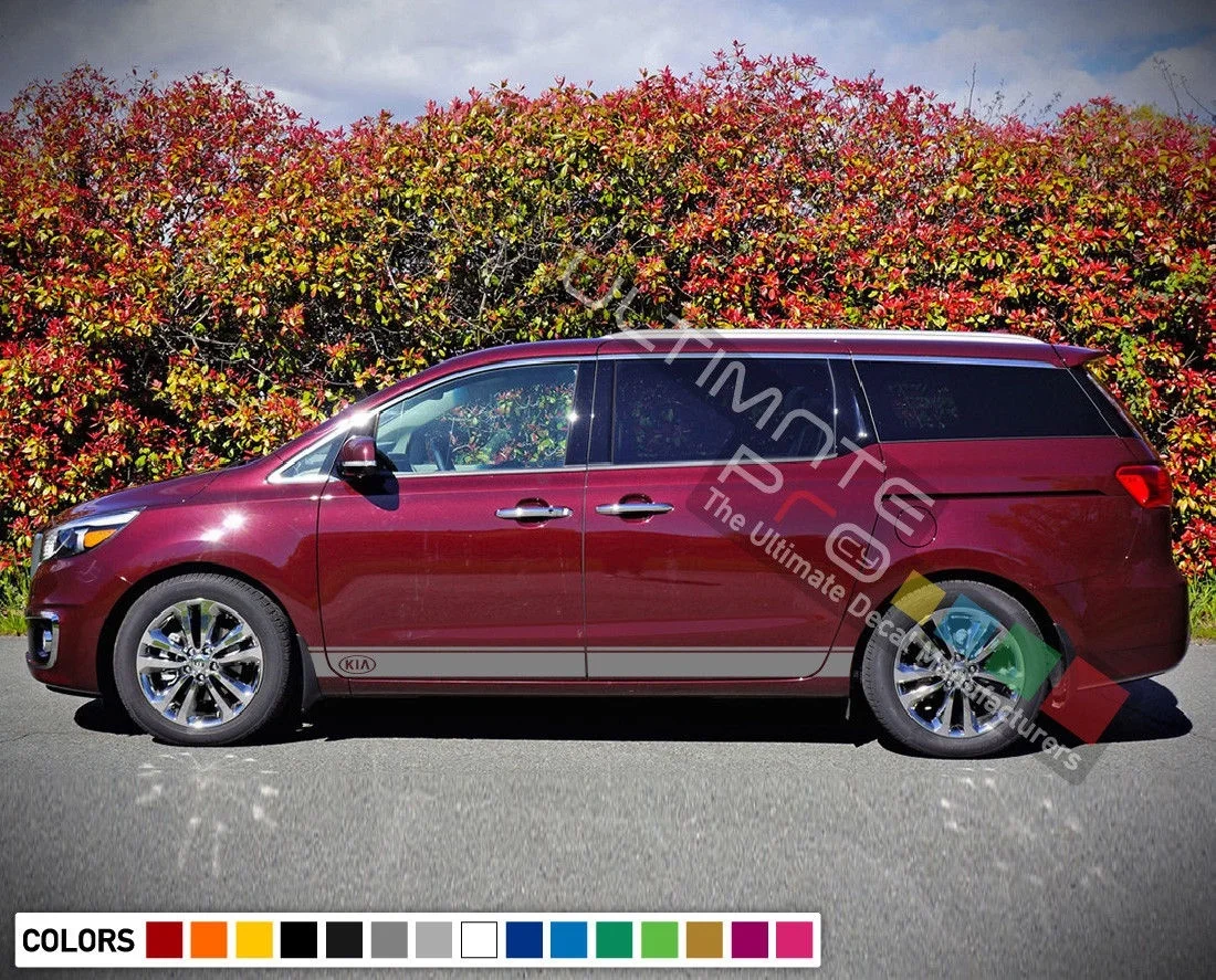 

For 2x Sticker Decal Side Door Stripe Body Kit for KIA Sedona Lights Baby