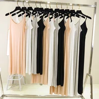 Spring Summer 2024 Woman Tank Dress Casual Modal Sexy Camisole Elastic Female Home Beach Dresses O-Neck Camis Sexy Dress - Image 2