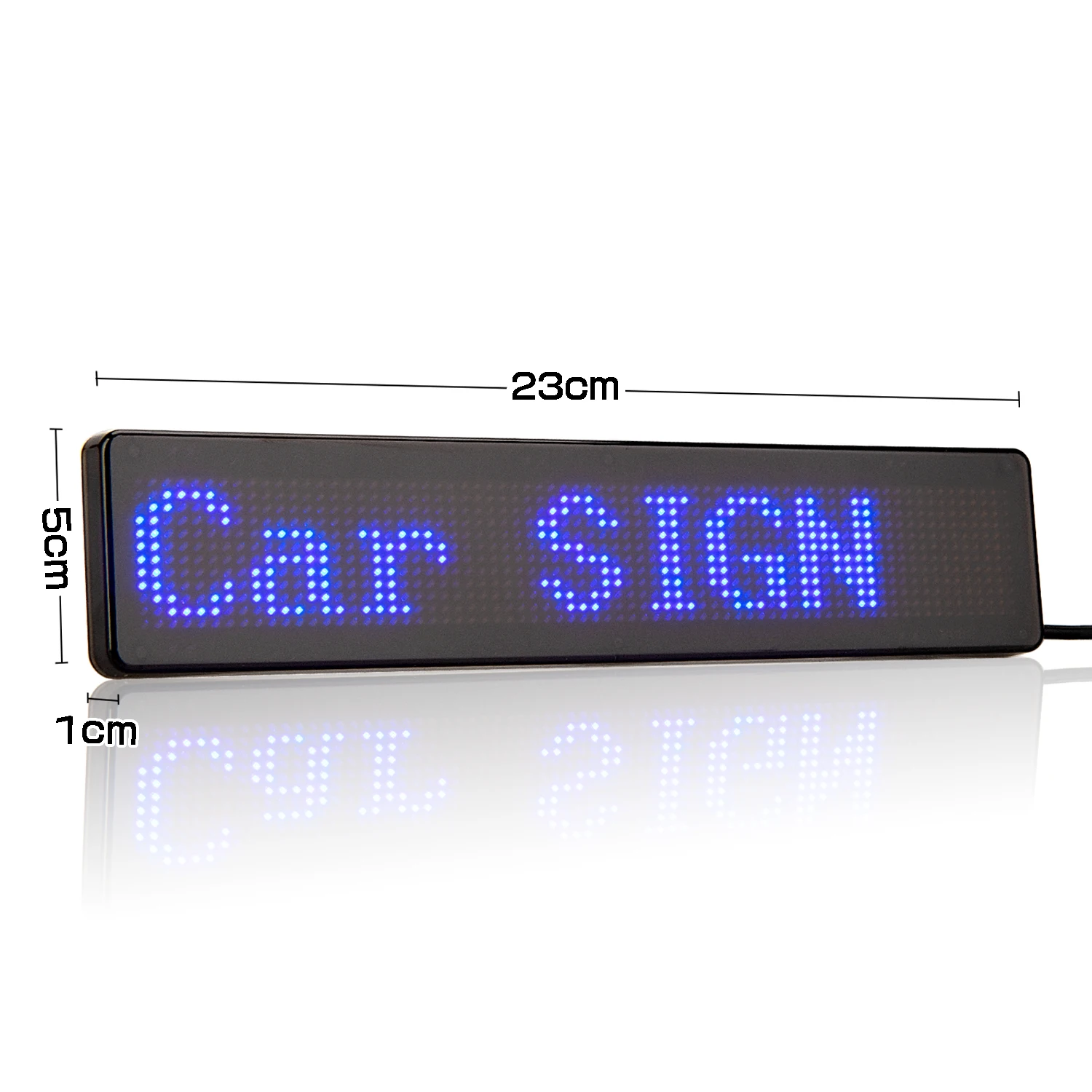 Bluetooth APP 23CM 12*72 Pixel LED Car Sign Board Programmable Scrolling  Text Led Display Board Car Rear Window Multi-Language