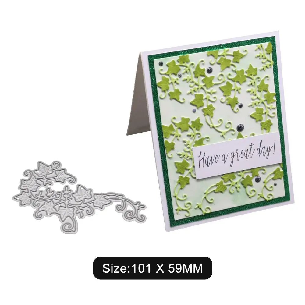  Leaves Decor/Invitation Card Lace Cutting Dies DIY Cutting Etching Carbon Steel Mold Scrapbooking C - 4000392876136