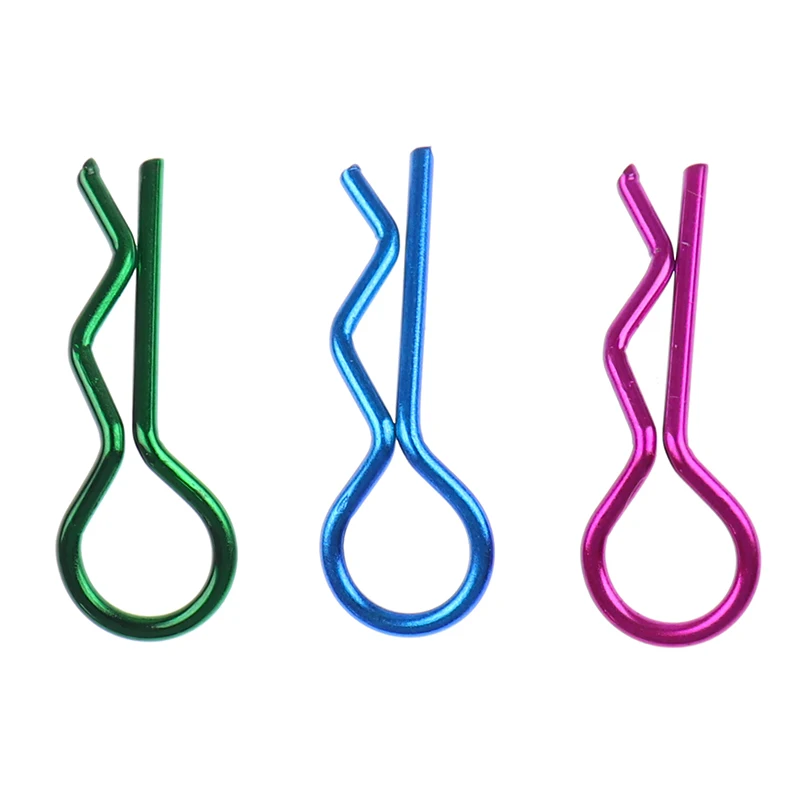 10pcs RC Car Black Metal Bodyshell Clips Pins R Shape For Traxxas TRX4 1/10 RC Buggy RC Rock Crawler Vehicle Models - Image 5