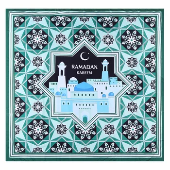 

Muslim Polyester Tapestry Rectangle 130x150cm Durable Eid Mubarak Ramadan Style Home Textile Home Restaurant Decor